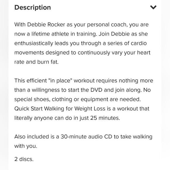 Brand New Gaiam Quick Start Walking For Weight Loss DVD With Debbie Rocker - Picture 2 of 7